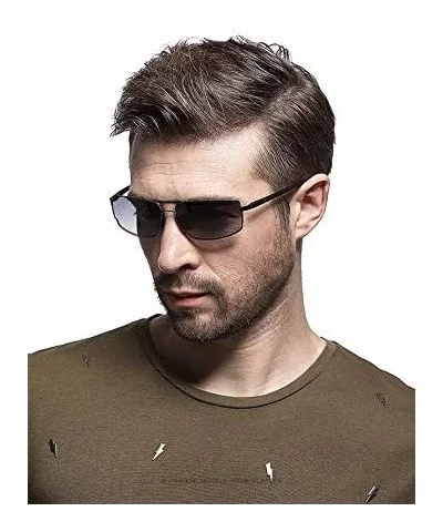 Fashion Lightweight Mens Sunglasses Driving Fishing Golf Sunglasses for Men Women - Gold/Brown - C018UL02URM $15.48 Square