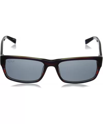 G2012S Polarized Rectangular Sunglasses - Burgundy & Olive - CR11AHAW6A9 $48.29 Rectangular