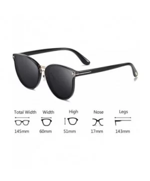 Women Sunglasses Polarized TAC Lens Driving Glasses Men UV400 - Black Frame Grey Lens - C91963ZTDXK $7.81 Round