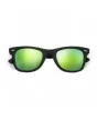 Stylish 80th Retro Unisex Polarized Sunglasses UV400 Classic Vintage Chic - Black-ice Green - CT18DUWTWXQ $6.03 Oversized