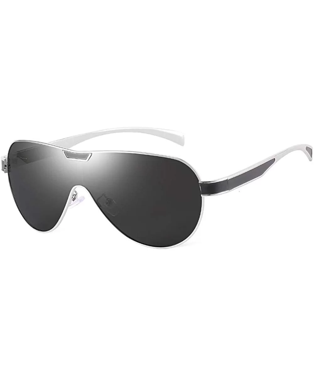 Polarized Sports Sunglasses for Men Ultralight Stylish Durable Cycling Fishing - Gray - CM1983RTRZE $24.83 Sport