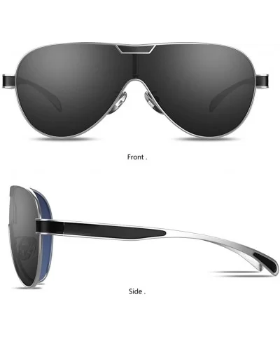 Polarized Sports Sunglasses for Men Ultralight Stylish Durable Cycling Fishing - Gray - CM1983RTRZE $24.83 Sport