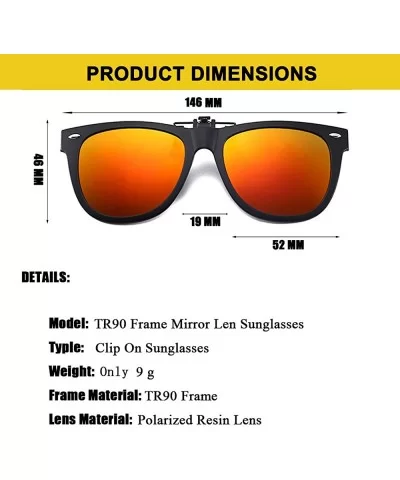 Polarized Sunglasses Anti Glare Protection Prescription - Orange - C618HDI32QG $11.10 Wrap