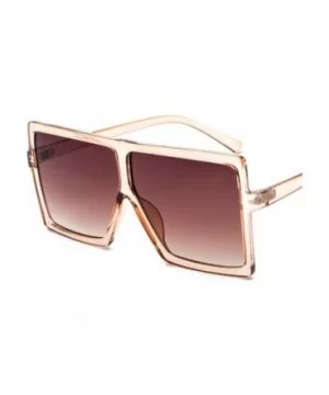 Sunglasses Women Square Sunglasses Vintage Oversized Sun Glasses Travel Ladies Shades UV400 - Multi-1 - C618W0MSL2U $25.73 Sq...