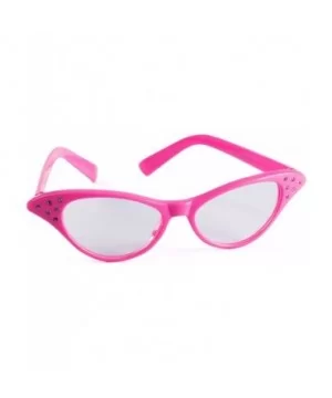 Rhinestone Cat Eye 50s Party Glasses in Many Colors - Pink - CM114LJX9C9 $8.05 Cat Eye