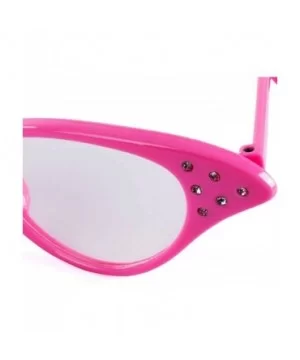 Rhinestone Cat Eye 50s Party Glasses in Many Colors - Pink - CM114LJX9C9 $8.05 Cat Eye