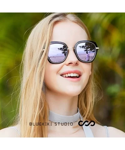 Oversized Round Sunglasses for Women - UV Protection - Hippie Hipster Women Sunglasses - Purple - C1180CHHSDY $10.05 Oversized