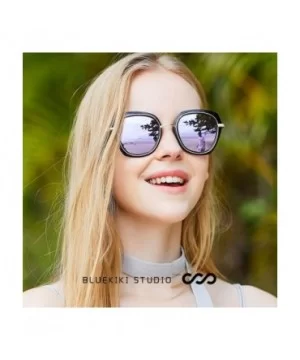 Oversized Round Sunglasses for Women - UV Protection - Hippie Hipster Women Sunglasses - Purple - C1180CHHSDY $10.05 Oversized