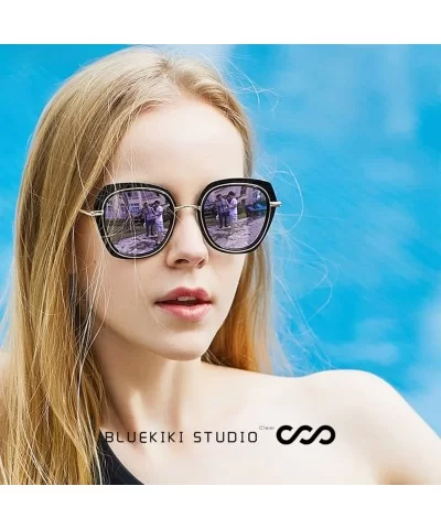 Oversized Round Sunglasses for Women - UV Protection - Hippie Hipster Women Sunglasses - Purple - C1180CHHSDY $10.05 Oversized