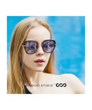 Oversized Round Sunglasses for Women - UV Protection - Hippie Hipster Women Sunglasses - Purple - C1180CHHSDY $10.05 Oversized