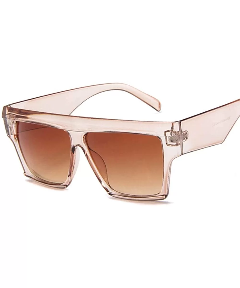 Oversized Sunglasses for Women Nonpolarized New Fashion PC Frame Glasses Uv Protection MLS5059 - Brown - CL18UY2Z7UA $5.74 Ov...