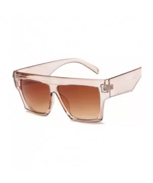 Oversized Sunglasses for Women Nonpolarized New Fashion PC Frame Glasses Uv Protection MLS5059 - Brown - CL18UY2Z7UA $5.74 Ov...