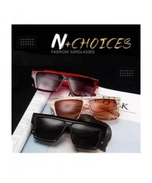 Oversized Sunglasses for Women Nonpolarized New Fashion PC Frame Glasses Uv Protection MLS5059 - Brown - CL18UY2Z7UA $5.74 Ov...