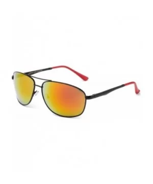 "Boke" Classic Pilot Style Fashion Sunglasses - Orange - C712MCS5AWB $9.89 Aviator