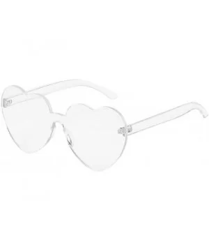 Polarized Sunglasses Protection Transparent Frameless - Clear - CE190R2S4L5 $6.07 Oval