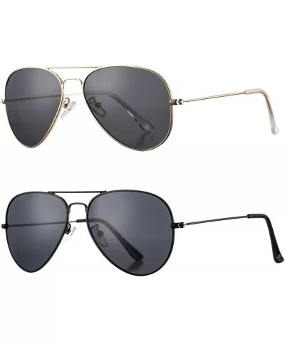 Classic Polarized Aviator Sunglasses for Men Women- 100% UV Protection - CQ18S5MNSQ0 $16.17 Aviator