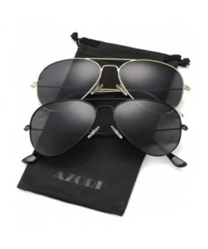 Classic Polarized Aviator Sunglasses for Men Women- 100% UV Protection - CQ18S5MNSQ0 $16.17 Aviator