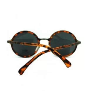 Vintage Fashion Sunglasses Round Circle Designer Frame - Tortoise - CC11GL5WGYD $6.96 Round