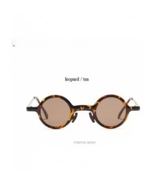 45576 Retro Steampunk Round Sunglasses Men Women Small Glasses C1 Black Black - C2 White Black - CN18YZWNE7D $8.88 Round