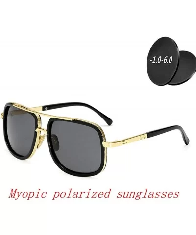 Fashion New Men Brand Designer Myopic polarized sunglasses Female Nearsighted glasses - C818TE4OD3K $15.44 Square