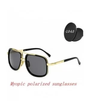 Fashion New Men Brand Designer Myopic polarized sunglasses Female Nearsighted glasses - C818TE4OD3K $15.44 Square