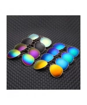 Sunglasses for Men Women Aviator Polarized Mirror with Case Metal UV 400 Lens Protection Vintage Retro Glasses - C818SW26LS4 ...