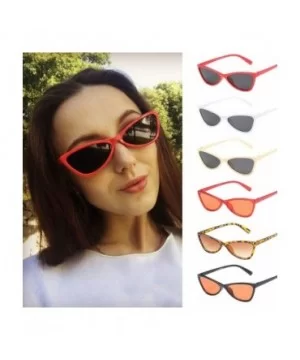 Womens Men Oversized Polarized Sunglasses Retro Protection Plastic Frame Sun Glasses for Driving - Multicolor -F - CF18OOUEQ7...