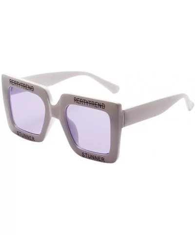 Women Sports Outdoor Sunglasses Protection - Purple - CP18DIATT43 $6.94 Sport