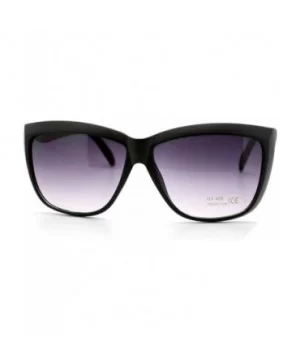 Chic Designer Womens Celebrity Style Sunglasses Oversized Square - Matte Black - CU11XHA8WAF $6.95 Square