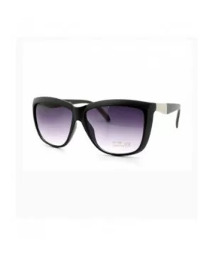 Chic Designer Womens Celebrity Style Sunglasses Oversized Square - Matte Black - CU11XHA8WAF $6.95 Square