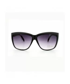 Chic Designer Womens Celebrity Style Sunglasses Oversized Square - Matte Black - CU11XHA8WAF $6.95 Square