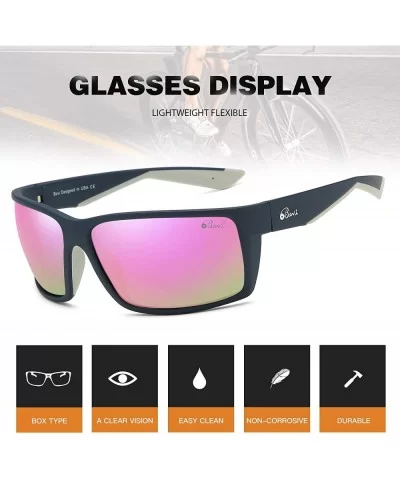 Sports Sunglasses Polarized Lens/TR 90 Frame with Spring Hinges Glasses For Men Women Cycling Running Baseball - C118SH8H4X7 ...