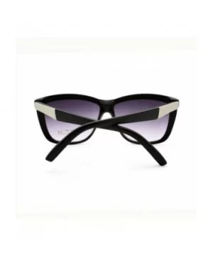 Chic Designer Womens Celebrity Style Sunglasses Oversized Square - Matte Black - CU11XHA8WAF $6.95 Square