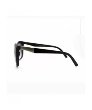 Chic Designer Womens Celebrity Style Sunglasses Oversized Square - Matte Black - CU11XHA8WAF $6.95 Square