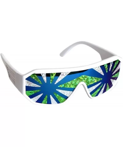 Sea Spray Shield 140mm Sunglasses - White - CX125KS2XU3 $11.70 Shield