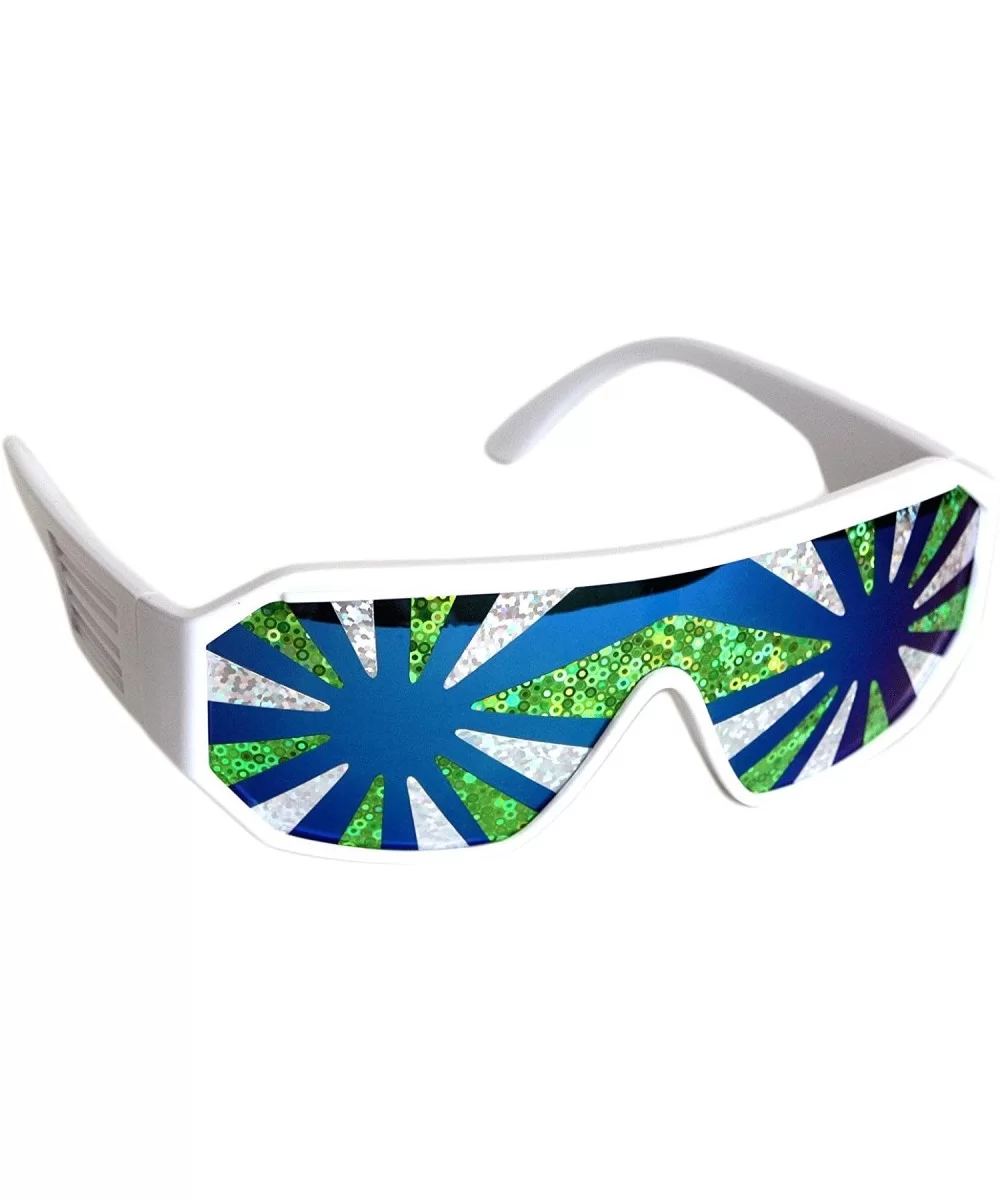 Sea Spray Shield 140mm Sunglasses - White - CX125KS2XU3 $11.70 Shield