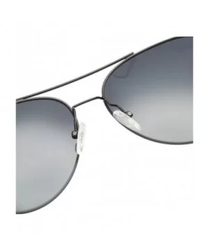 Unisex Retro Alloy Sunglasses Men Polarized UV400 - C3 Silver Black - CF18M3O2RA4 $35.91 Oval