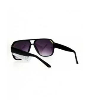 Flat Top Designer Fashion Sunglasses Unisex Retro Stylish Shades UV 400 - Black (Smoke) - CS1872O66I0 $9.15 Square