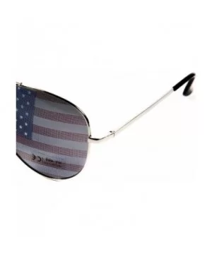 American Flag Mirror Novelty Decorative Sunglasses - Gold - CB12I8A0QCB $5.41 Wayfarer