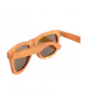 Bamboo wood glasses Hand-made logs polarized duo sunglasses UV400 UV-coated lenses - Red - CQ18XO5DAOH $26.00 Goggle