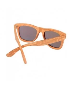 Bamboo wood glasses Hand-made logs polarized duo sunglasses UV400 UV-coated lenses - Red - CQ18XO5DAOH $26.00 Goggle