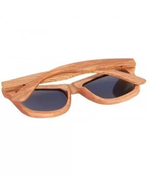 Bamboo wood glasses Hand-made logs polarized duo sunglasses UV400 UV-coated lenses - Red - CQ18XO5DAOH $26.00 Goggle