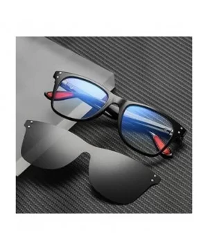 Female Computer Blue Light Blocking Glasses TR90 Frame Polarized Clip On Sunglasses for Men - Matte Black - CZ18XDWOXNU $13.9...