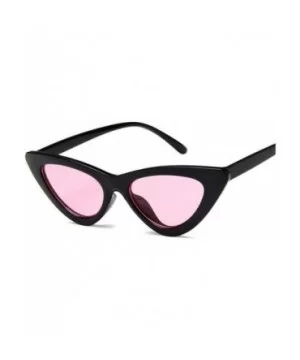 New Retro Fashion Sunglasses Women Er Vintage Cat Eye Black White Sun Glasses Female Lady UV400 Oculos - C6198AI8QZO $24.36 S...