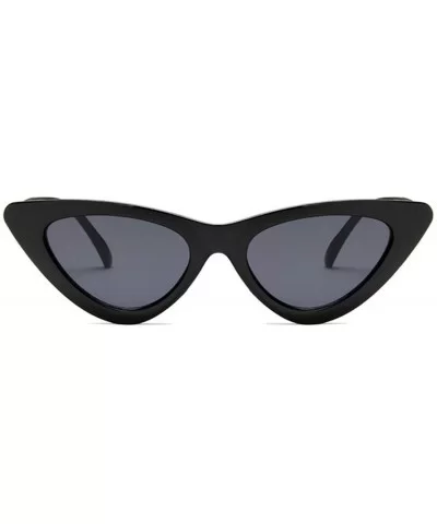 New Retro Fashion Sunglasses Women Er Vintage Cat Eye Black White Sun Glasses Female Lady UV400 Oculos - C6198AI8QZO $24.36 S...