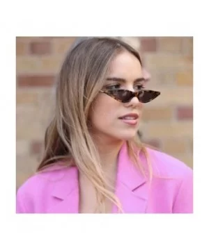 Unisex Flat Top Eyeglasses Small Triangle Frame Cat Eye Sunglasses Random Color - Byellow - C918XE9UARN $5.75 Cat Eye