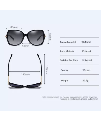 Sunglasses Women's Polarized Sunglasses Classic Large Frame Sunglasses Driving Glasses - A - C018QO9H6AL $32.33 Aviator