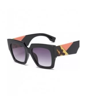 Fashion sunglasses sunglasses sunglasses European and American women's box Sunglasses - B - CF18Q9E3OSY $24.72 Oversized