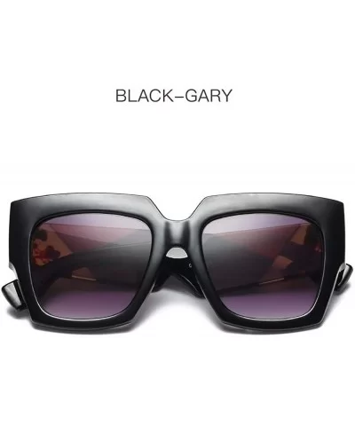 Fashion sunglasses sunglasses sunglasses European and American women's box Sunglasses - B - CF18Q9E3OSY $24.72 Oversized