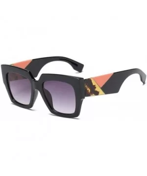 Fashion sunglasses sunglasses sunglasses European and American women's box Sunglasses - B - CF18Q9E3OSY $24.72 Oversized